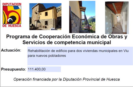 Obras de rehabilitación de edificio municipal para viviendas