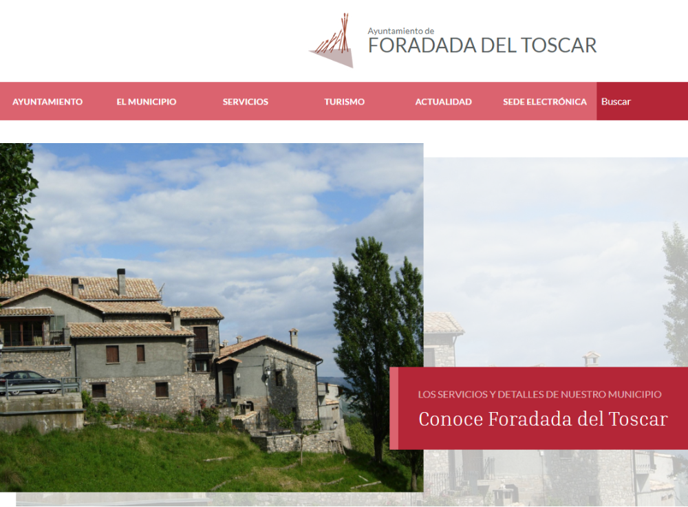 Imagen Foradada del Toscar estrena nuevo portal web y app móvil municipal